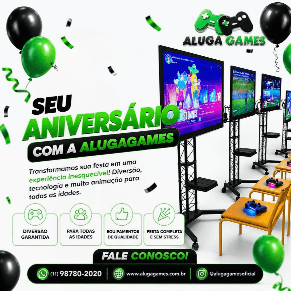 Operação de evento da AlugaGames